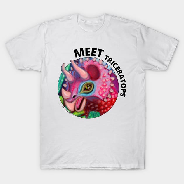 Jurassic World Meet Triceratops T-Shirt by IvyLilyArt